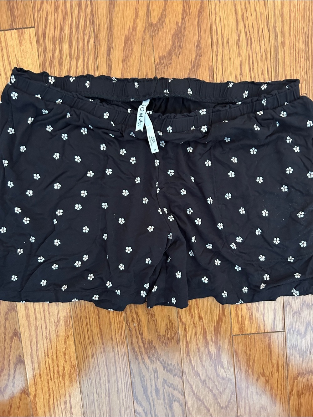 Soma Black Short-Sleeve Floral Pajama Set - Picture 3 of 3